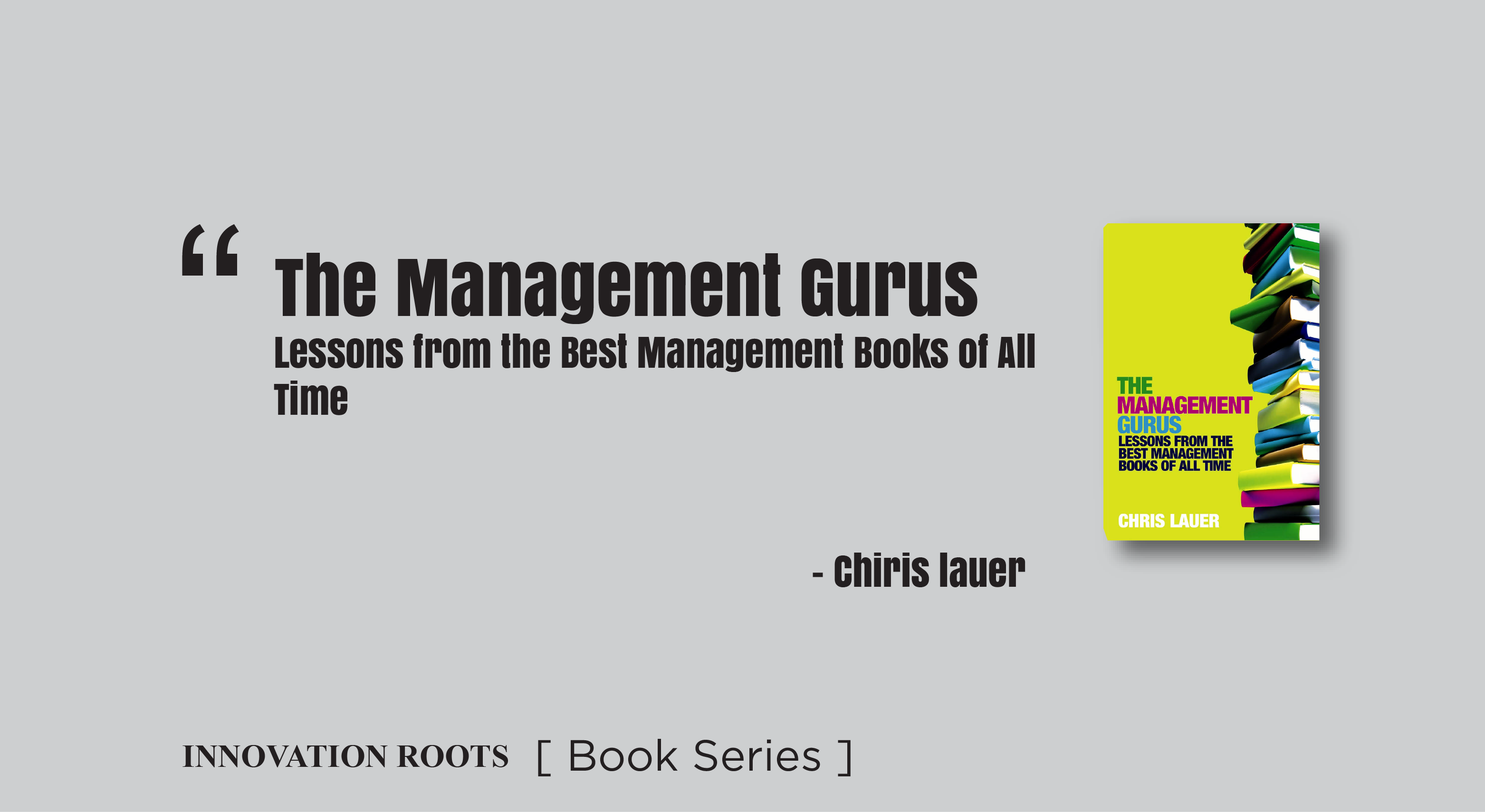 The Management Gurus | Book Series – INNOVATION ROOTS